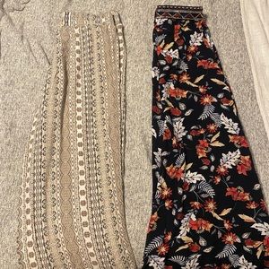 Bohemian flowy pants bundle( X2)
